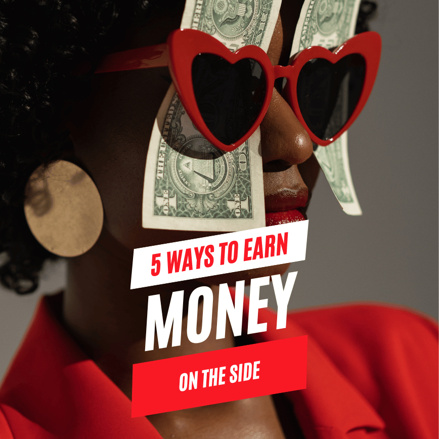 Woman earning money
